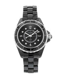 Chanel J12 Diamonds Black Dial Black Steel Strap Watch for Women - J12 H2569 Authentic Buy Shop Now
