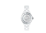 Chanel J12 Diamonds Quartz Mother of Pearl White Dial White Steel Strap Watch for Women - J12 H2570 Authentic Buy Shop Now