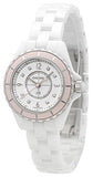 Chanel J12 Quartz Diamonds Ceramic White Dial White Steel Strap Watch for Women - J12 H4466 Authentic Buy Shop Now
