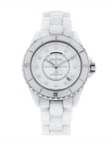 Chanel J12 Quartz Diamonds White Dial White Steel Strap Watch for Women - J12 H5703 Authentic Buy Shop Now