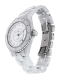 Chanel J12 Quartz Diamonds White Dial White Steel Strap Watch for Women - J12 H5703 Authentic Buy Shop Now