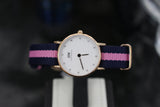 Daniel Wellington Classy Winchester White Dial Two Tone NATO Strap Watch For Women - DW00100065 Authentic Buy Shop Now