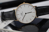 Daniel Wellington Classic Reading White Dial Black Leather Strap Watch For Women - DW00100041 Authentic Buy Shop Now