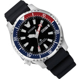 Citizen Promaster Automatic 200M Diver Fugu Limited Edition Black Dial Black Rubber Strap Watch For Men - NY0110 Authentic Buy Shop Now