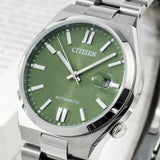 Citizen x Pantone Automatic Peaceful Green Dial Silver Steel Strap Watch For Men - NJ0158-89Z Authentic Buy Shop Now