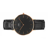Daniel Wellington Classic Reading Black Dial Black Leather Strap Watch For Women - DW00100141 Authentic Buy Shop Now