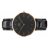 Daniel Wellington Classic Reading Black Dial Black Leather Strap Watch For Men - DW00100129 Authentic Buy Shop Now