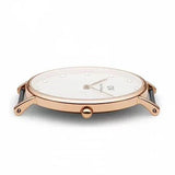 Daniel Wellington Classy Glasgow White Dial Two Tone Nylon Strap Watch For Women - DW00100078 Authentic Buy Shop Now