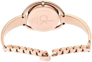 Calvin Klein Impetuos Silver Dial Rose Gold Steel Strap Watch for Women - K4F2N616 Authentic Buy Shop Now