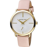 Michael Kors Portia Quartz White Dial Pink Leather Strap Watch For Women - MK2659 Authentic Buy Shop Now
