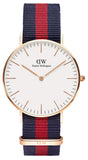 Daniel Wellington Classic Oxford White Dial Two Tone NATO Strap Watch For Women - DW00100029 Authentic Buy Shop Now
