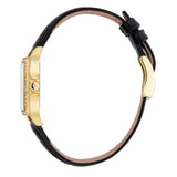 Michael Kors Lexington Black Dial Black Leather Strap Watch For Women - MK4748 Authentic Buy Shop Now