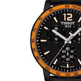 Tissot T Sport Quickster Chronograph Black Dial Black Rubber Strap Watch For Men - T095.417.36.057.01 Authentic Buy Shop Now