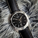 Tissot PR 100 Sport Quartz Black Dial Black Leather Strap Watch For Men - T101.610.16.051.00 Authentic Buy Shop Now