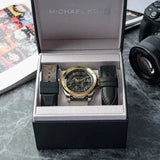 Michael Kors Brecken Quartz Black Dial Silver Mesh Strap Watch For Men - MK8961 Authentic Buy Shop Now