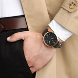 Fossil Neutra Chronograph Black Dial Black Leather Strap Watch for Men - FS5381 Authentic Buy Shop Now