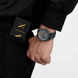 Armani Exchange Outerbanks Chronograph Grey Dial Grey Silicone Strap Watch For Men - AX7123 Authentic Buy Shop Now