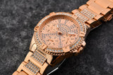 Guess Frontier Diamonds Rose Gold Dial Rose Gold Steel Strap Watch For Women - W1156L3 Authentic Buy Shop Now