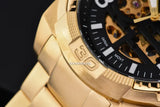 Fossil Bronson Automatic Skeleton Black Dial Gold Steel Strap Watch for Men - ME3257 Authentic Buy Shop Now