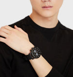 Hugo Boss Chronograph Black Dial Black Steel Strap Watch for Men - 1513180 Authentic Buy Shop Now