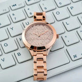 Michael Kors Slim Runway Rose Gold Dial Rose Gold Steel Strap Watch for Women - MK4658 Authentic Buy Shop Now