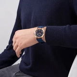 Guess Connoisseur Blue Dial Blue Silicone Strap Watch For Men - GW0335G2 Authentic Buy Shop Now
