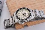 Seiko 5 Sports SKX Automatic Cream Dial Silver Steel Strap Watch For Men - SRPK31K1 Authentic Buy Shop Now