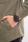 Emporio Armani Aviator Chronograph Black Dial Black Mesh Bracelet Watch For Men - AR11264 Authentic Buy Shop Now