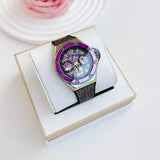 Guess Multifunction Analog Purple Dial Black Rubber Strap Watch For Women - GW0620L4 Authentic Buy Shop Now