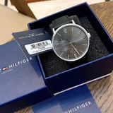 Tommy Hilfiger Brooklyn Black Dial Black Leather Strap Watch for Men - 1791509 Authentic Buy Shop Now