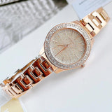 Michael Kors Liliane Three Hand Rose Gold Dial Rose Gold Steel Strap Watch For Women - MK4651 Authentic Buy Shop Now