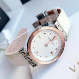 Versace Greca White Dial White Leather Strap Watch for Women - VELW00120 Authentic Buy Shop Now