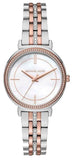 Michael Kors Cinthia Mother of Pearl Dial Two Tone Steel Strap Watch For Women - MK3831 Authentic Buy Shop Now