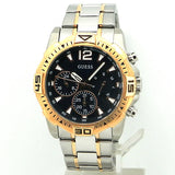 Guess Commander Chronograph Blue Dial Two Tone Steel Strap Watch for Men - GW0056G5 Authentic Buy Shop Now