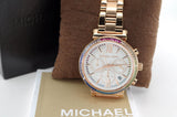 Michael Kors Sofie White Dial Rose Gold Steel Strap Watch For Women - MK6577 Authentic Buy Shop Now