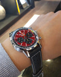 Breitling Top Time B01 Chevrolet Corvette Red Dial Black Leather Strap Watch for Men - AB01761A1K1X1 Authentic Buy Shop Now