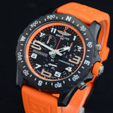 Breitling Endurance Pro Black Dial Orange Rubber Strap Watch for Men - X82310A51B1S1 Authentic Buy Shop Now