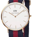 Daniel Wellington Classic Oxford White Dial Two Tone NATO Strap Watch For Men - DW00100001 Authentic Buy Shop Now