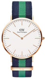 Daniel Wellington Classic Warwick White Dial Two Tone Nylon Strap Watch for Men - DW00100005 Authentic Buy Shop Now