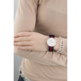 Daniel Wellington Classic Oxford White Dial Two Tone NATO Strap Watch For Women - DW00100029 Authentic Buy Shop Now