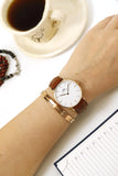 Daniel Wellington Classic St. Mawes White Dial Brown Leather Strap Watch for Men - DW00100035 Authentic Buy Shop Now
