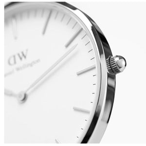 Daniel Wellington Classic St Mawes White Dial Brown Leather Strap Watch For Women - DW00100152 Authentic Buy Shop Now