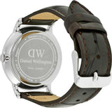 Daniel Wellington Dapper York Quartz White Dial Dark Brown Leather Strap Watch For Women - DW00100097 Authentic Buy Shop Now