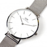 Daniel Wellington Petite Sterling White Dial Silver Mesh Bracelet Watch For Women - DW00100164 Authentic Buy Shop Now