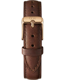 Daniel Wellington Petite St Mawes Black Dial Brown Leather Strap Watch For Women - DW00100169 Authentic Buy Shop Now