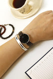 Daniel Wellington Classic Petite York Black Dial Brown Leather Strap Watch For Women - DW00100182 Authentic Buy Shop Now