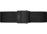 Daniel Wellington Petite Ashfield Black Dial Black Mesh Strap Watch For Women - DW00100202 Authentic Buy Shop Now