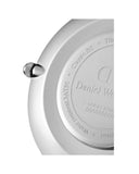 Daniel Wellington Petite Sterling Black Dial Silver Mesh Bracelet Watch For Women - DW00100218 Authentic Buy Shop Now