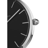 Daniel Wellington Petite Sterling Black Dial Silver Mesh Bracelet Watch For Women - DW00100218 Authentic Buy Shop Now