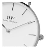 Daniel Wellington Petite Sterling White Dial Silver Mesh Bracelet Watch For Women - DW00100220 Authentic Buy Shop Now
